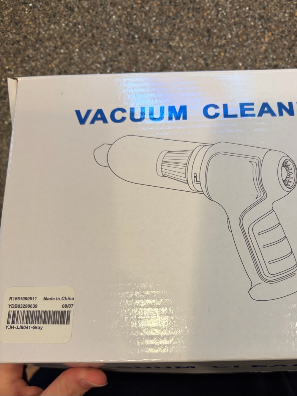 Portable Car Vacuum Cleaner - Gray